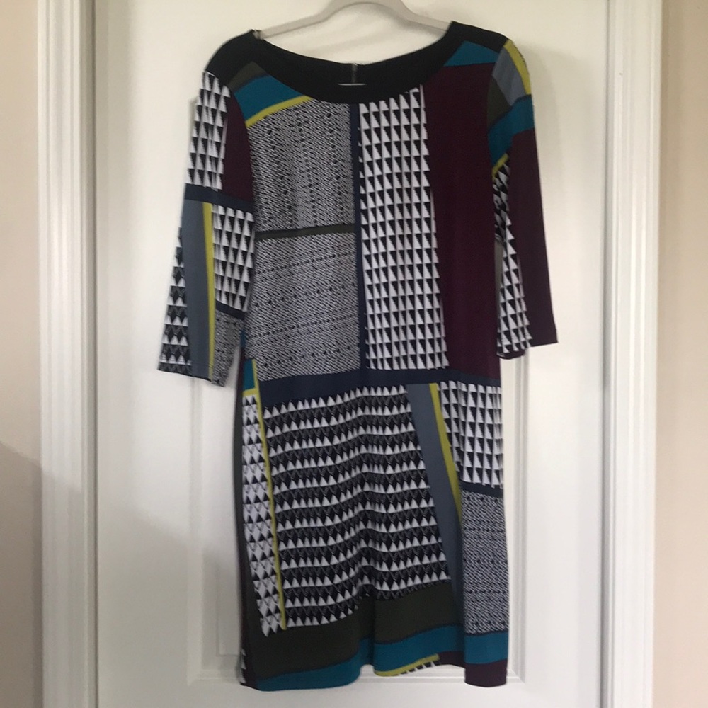 Beautiful J. Taylor Size 10 multi color dress.